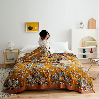 Cotton Gauze Quilt | 100% Organic Cotton | Reversible Design
