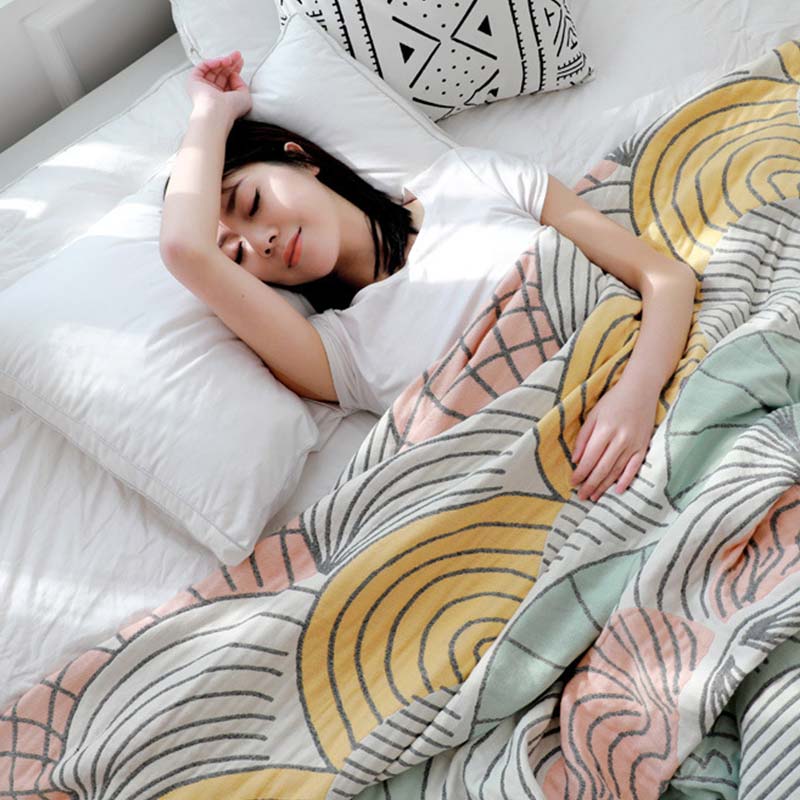 Cotton Quilt | Shell Print | Reversible Design | Full/Queen Size