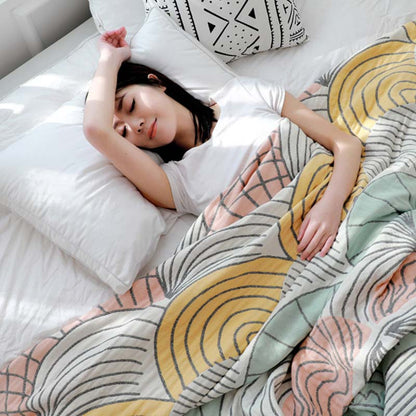 Cotton Quilt | Shell Print | Reversible Design | Full/Queen Size