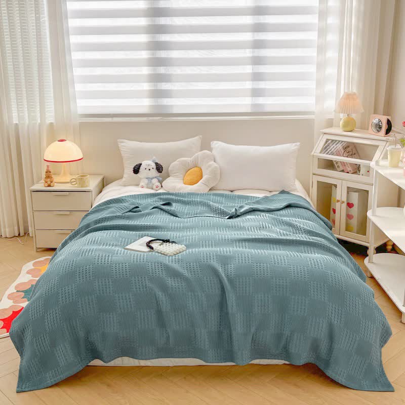 Pure Cotton Waffle Quilt | 100% Organic Cotton | Full/Queen Size