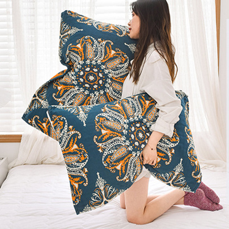 Bohemian Cotton Pillow Towel | 100% Pure Cotton | Set of 2
