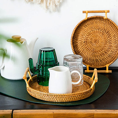 Rattan Tray Set | Eco-Friendly Hand Woven | 3 Sizes (S, M, L)