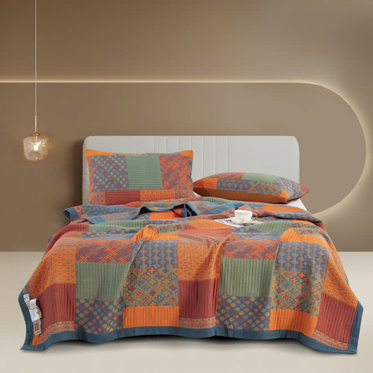 Cotton Quilt Set | Hypoallergenic Breathable Fabric | Multiple Sizes Available