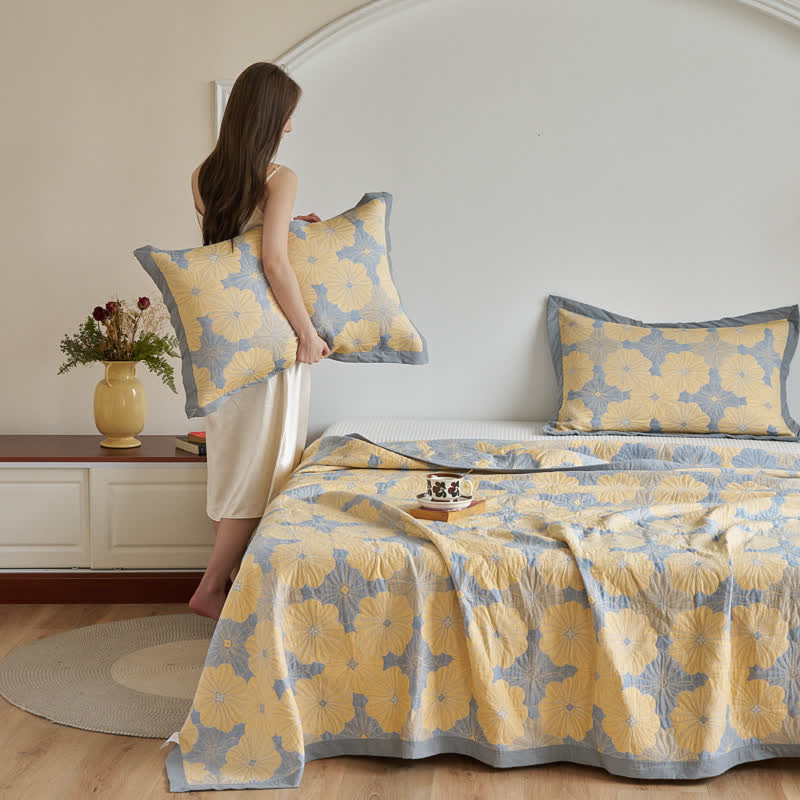 Cotton Gauze Quilt | Double Layer Breathable | Full/Queen/King Sizes