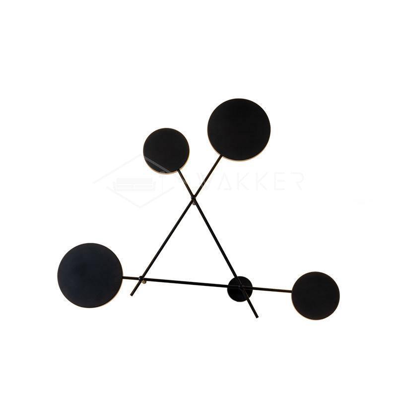 Lride Wall Lamp | Metal, Iron, Acrylic | Black, Gray + Black