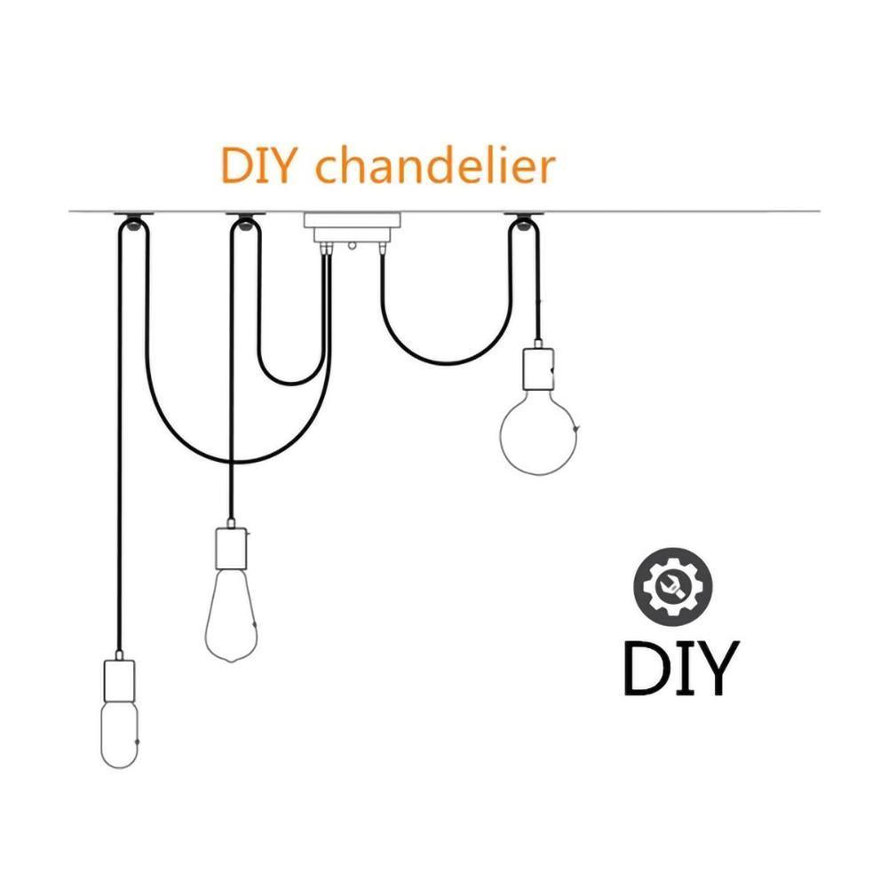 Spider Ceiling Chandelier | Metal | Adjustable Height, 5-15 Heads