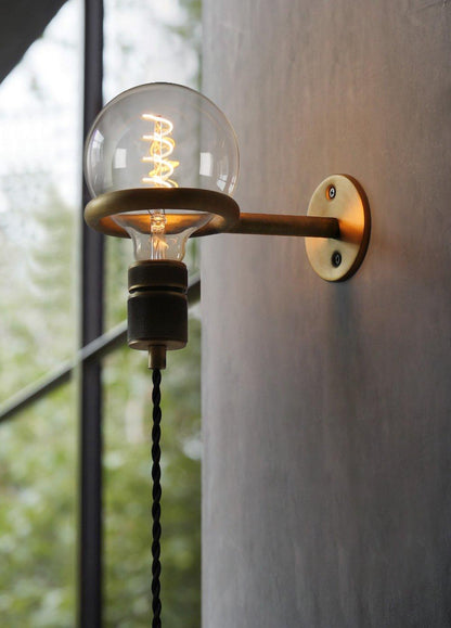 Loop Minimalist Wall Light | Metal & Glass | Copper
