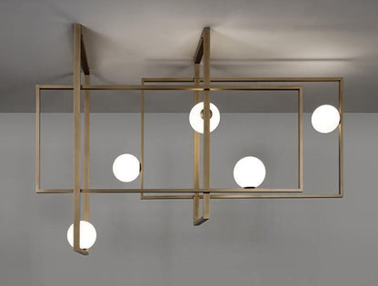 Mondrian Ceiling Light | Murano Glass | White