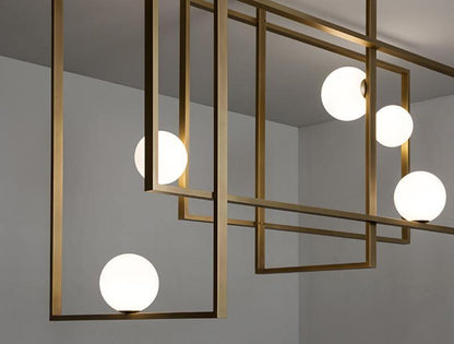 Mondrian Ceiling Light | Murano Glass | White