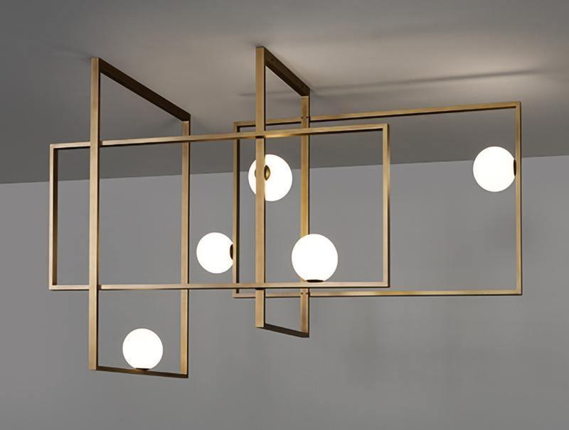 Mondrian Ceiling Light | Murano Glass | White