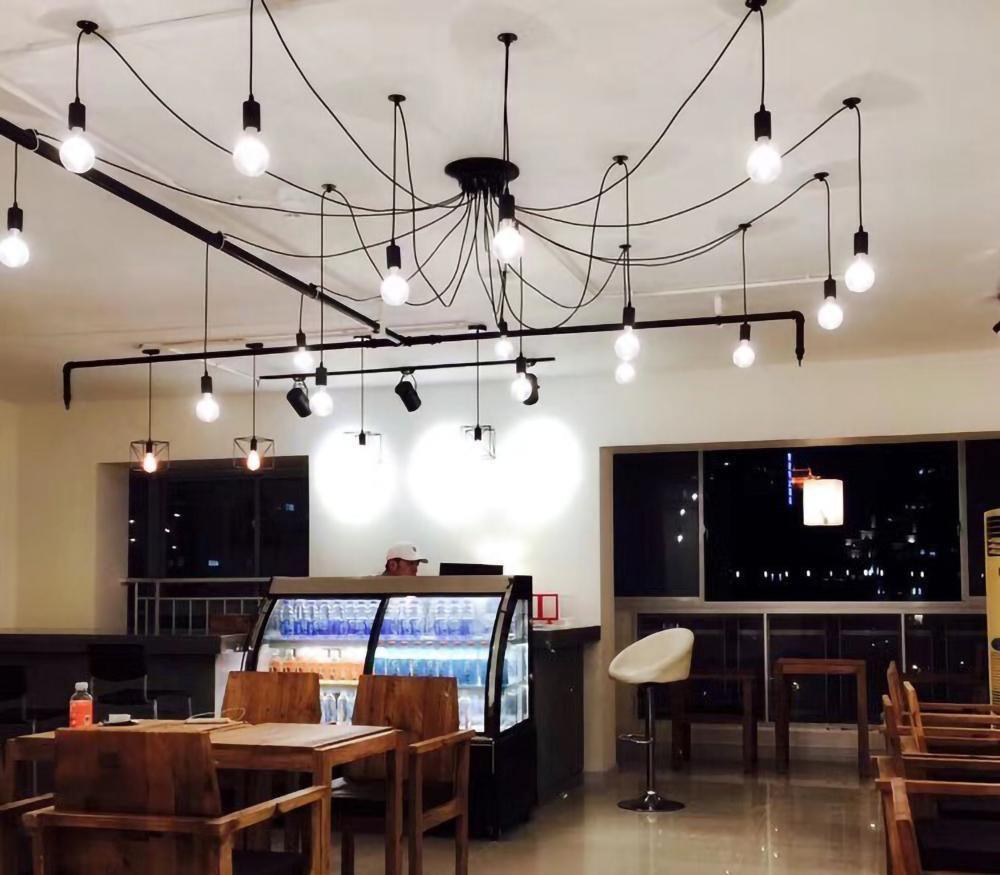 Spider Ceiling Chandelier | Metal | Adjustable Height, 5-15 Heads