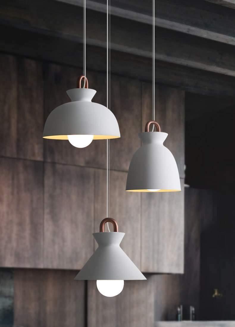 Coil Ceiling Pendant Light | Metal & Glass | Black and White