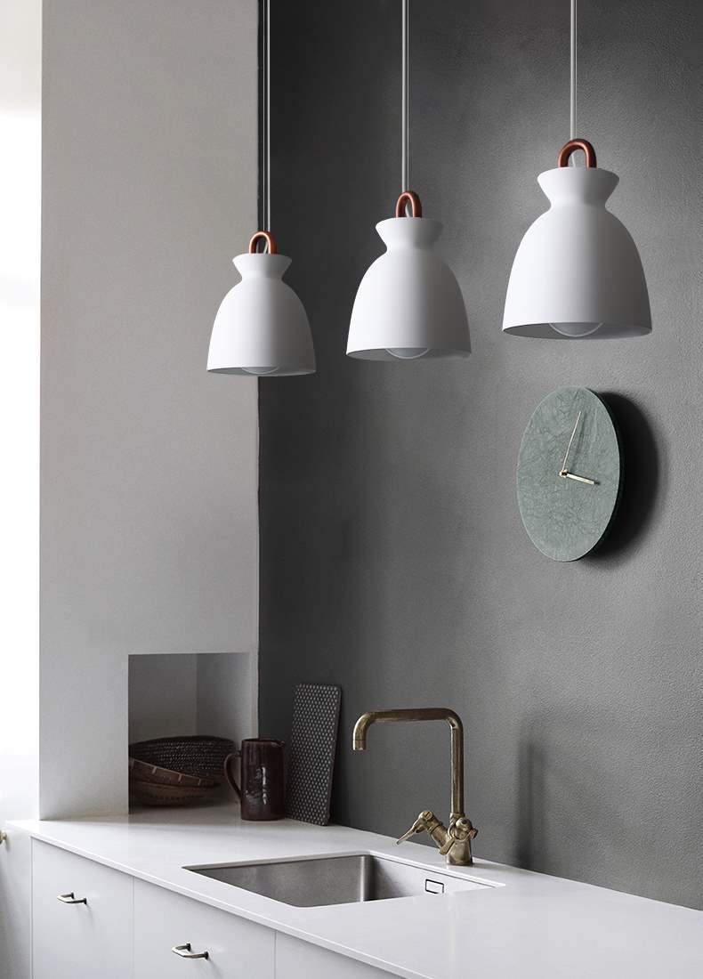 Coil Ceiling Pendant Light | Metal & Glass | Black and White