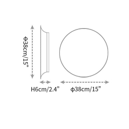 Geometric Disc Wall Lamp | Metal & Acrylic | Black or White