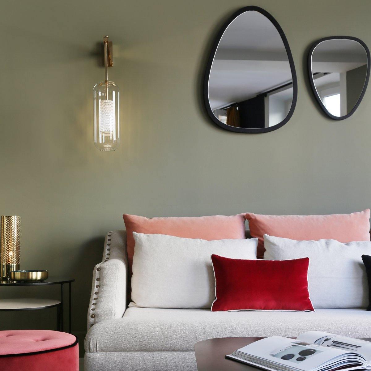 Vadim Wall Lamp | Metal & Glass | Black, Copper, Gold Finish