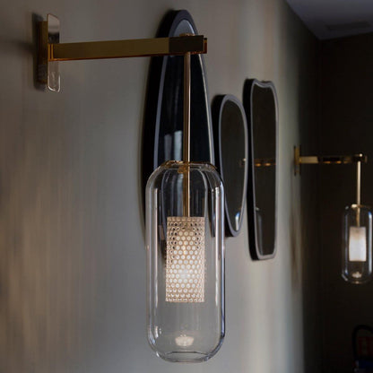 Vadim Wall Lamp | Metal & Glass | Black, Copper, Gold Finish