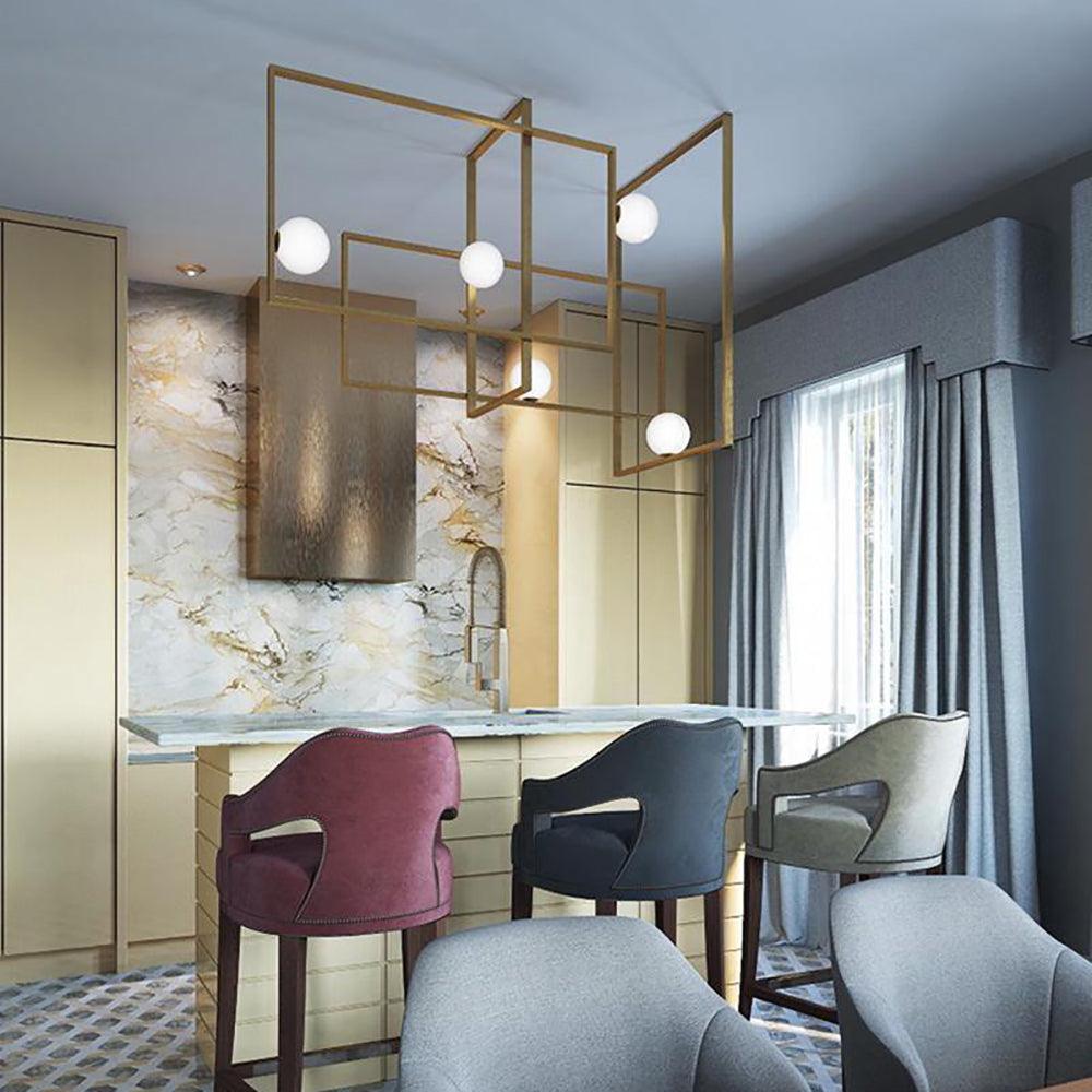 Mondrian Ceiling Light | Murano Glass | White