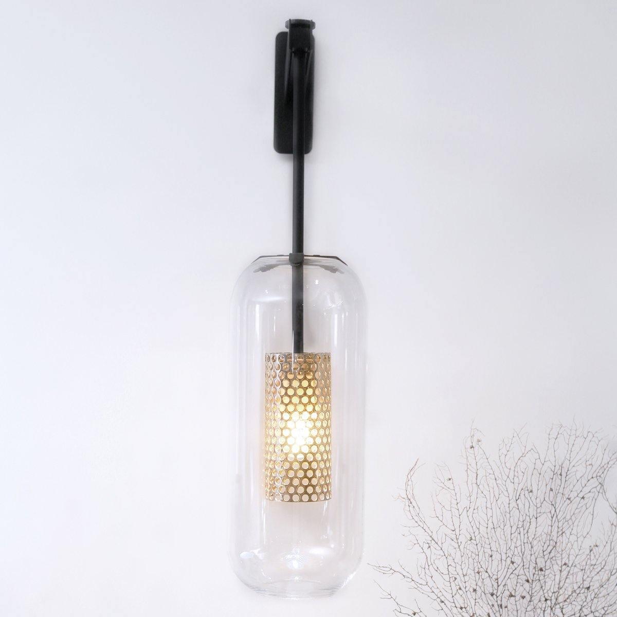 Vadim Wall Lamp | Metal & Glass | Black, Copper, Gold Finish