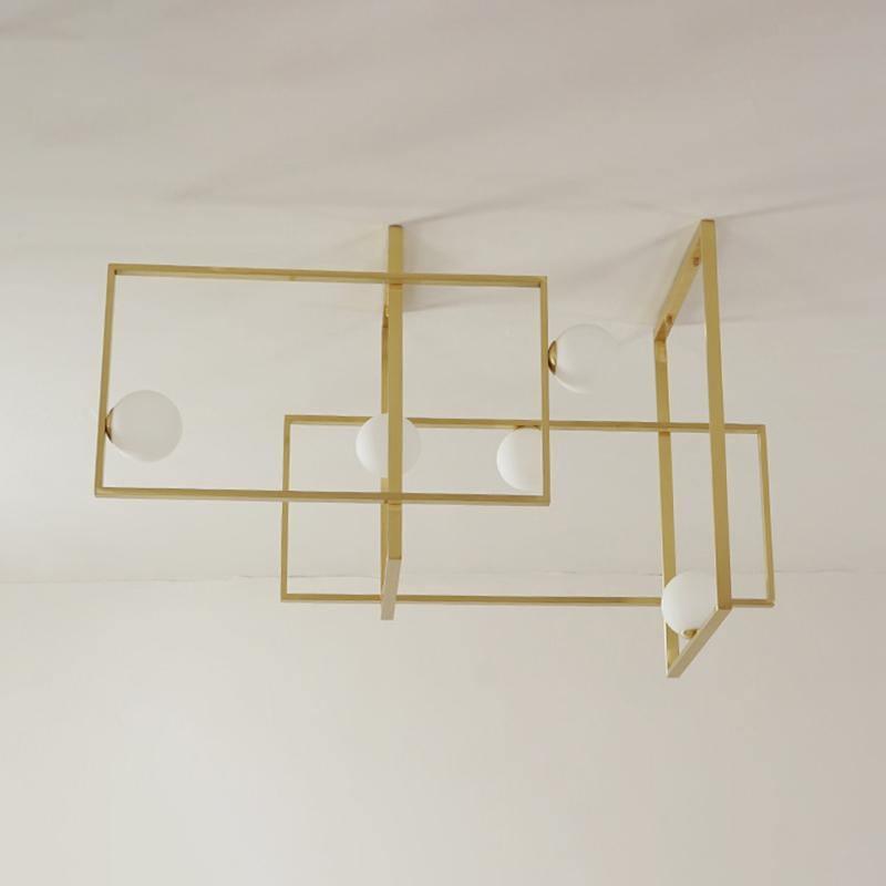 Mondrian Ceiling Light | Murano Glass | White