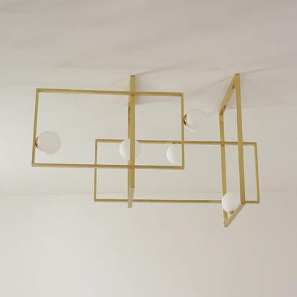 Mondrian Ceiling Light | Murano Glass | White