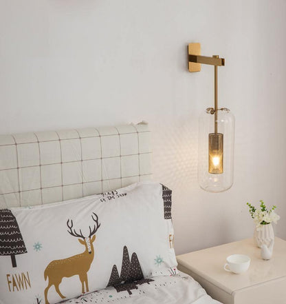 Vadim Wall Lamp | Metal & Glass | Black, Copper, Gold Finish