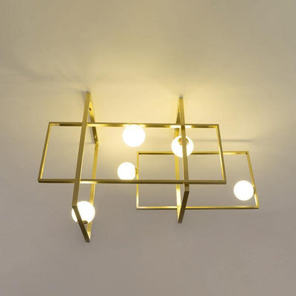 Mondrian Ceiling Light | Murano Glass | White