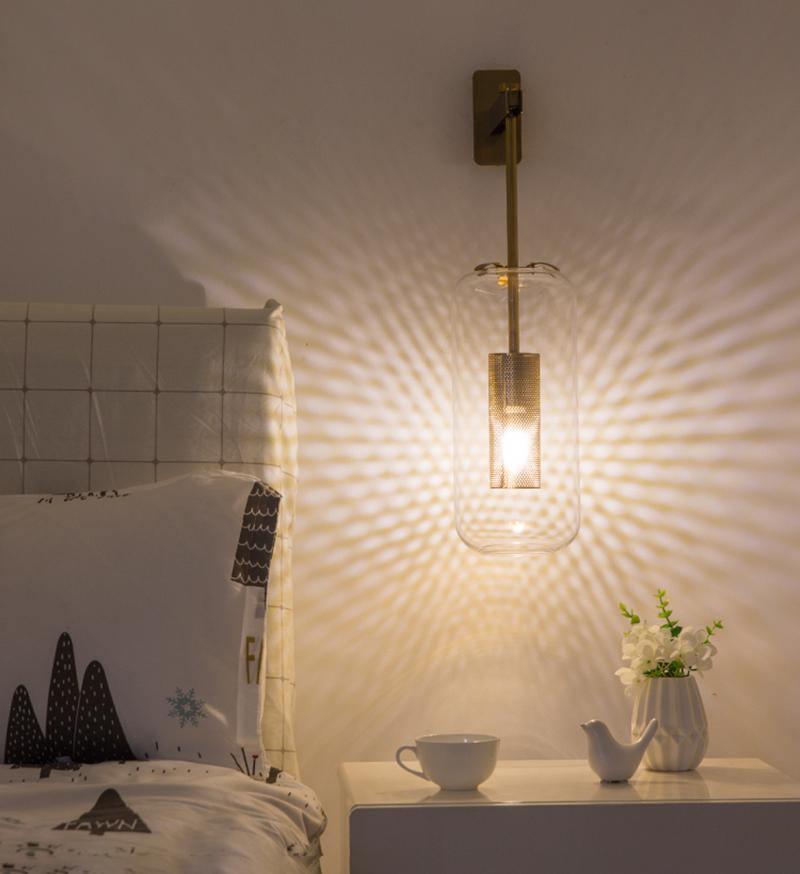 Vadim Wall Lamp | Metal & Glass | Black, Copper, Gold Finish