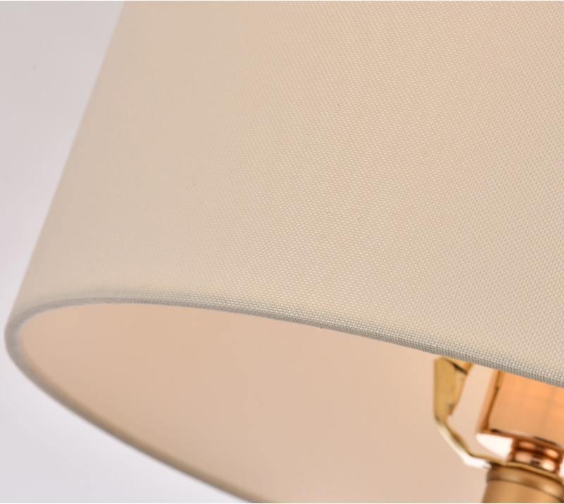 Openwork Table Lamp | Gold Metal Base | Satin Lampshade