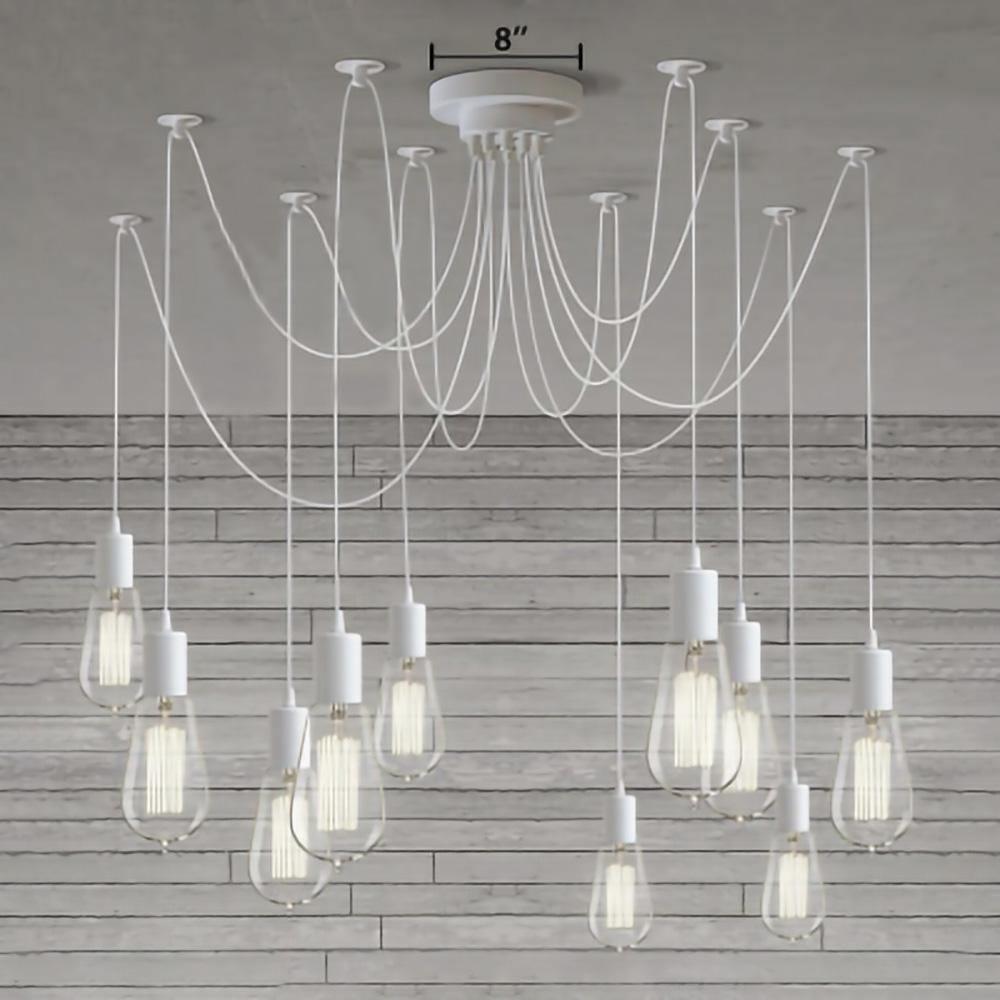 Spider Ceiling Chandelier | Metal | Adjustable Height, 5-15 Heads