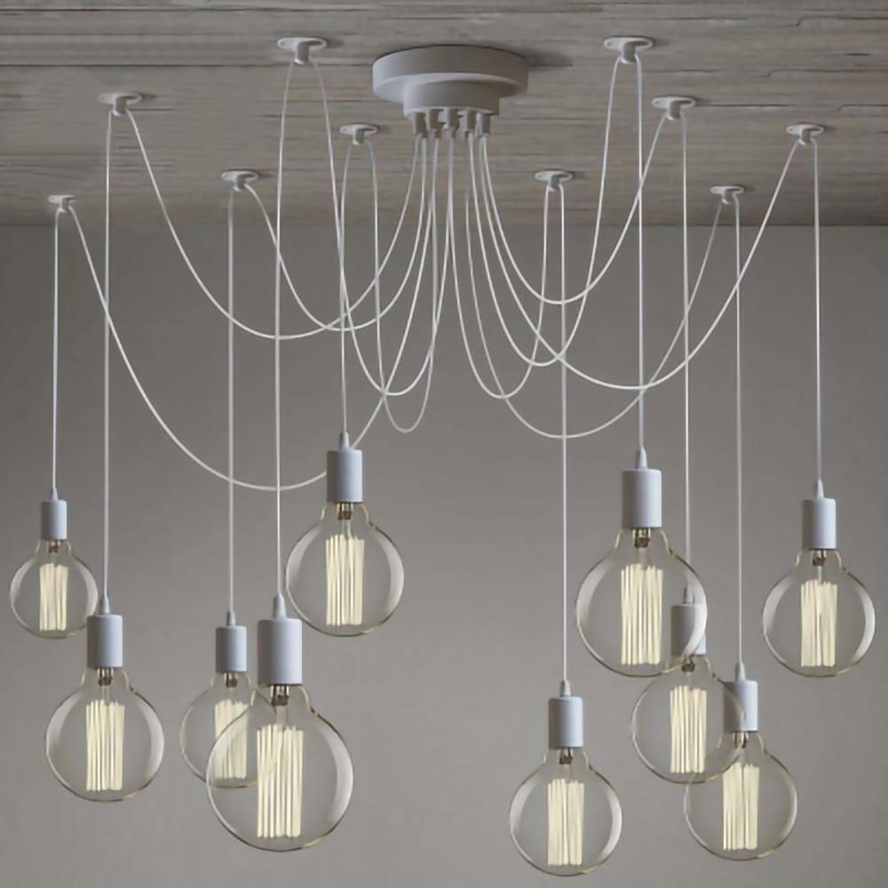 Spider Ceiling Chandelier | Metal | Adjustable Height, 5-15 Heads