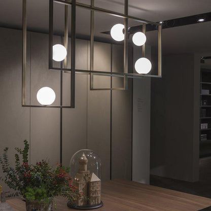 Mondrian Ceiling Light | Murano Glass | White