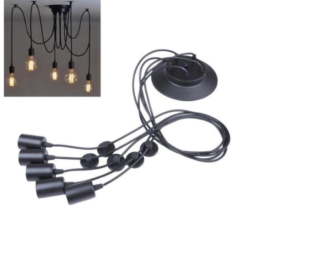 Spider Ceiling Chandelier | Metal | Adjustable Height, 5-15 Heads