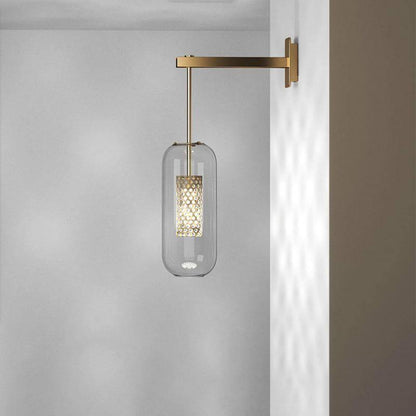 Vadim Wall Lamp | Metal & Glass | Black, Copper, Gold Finish