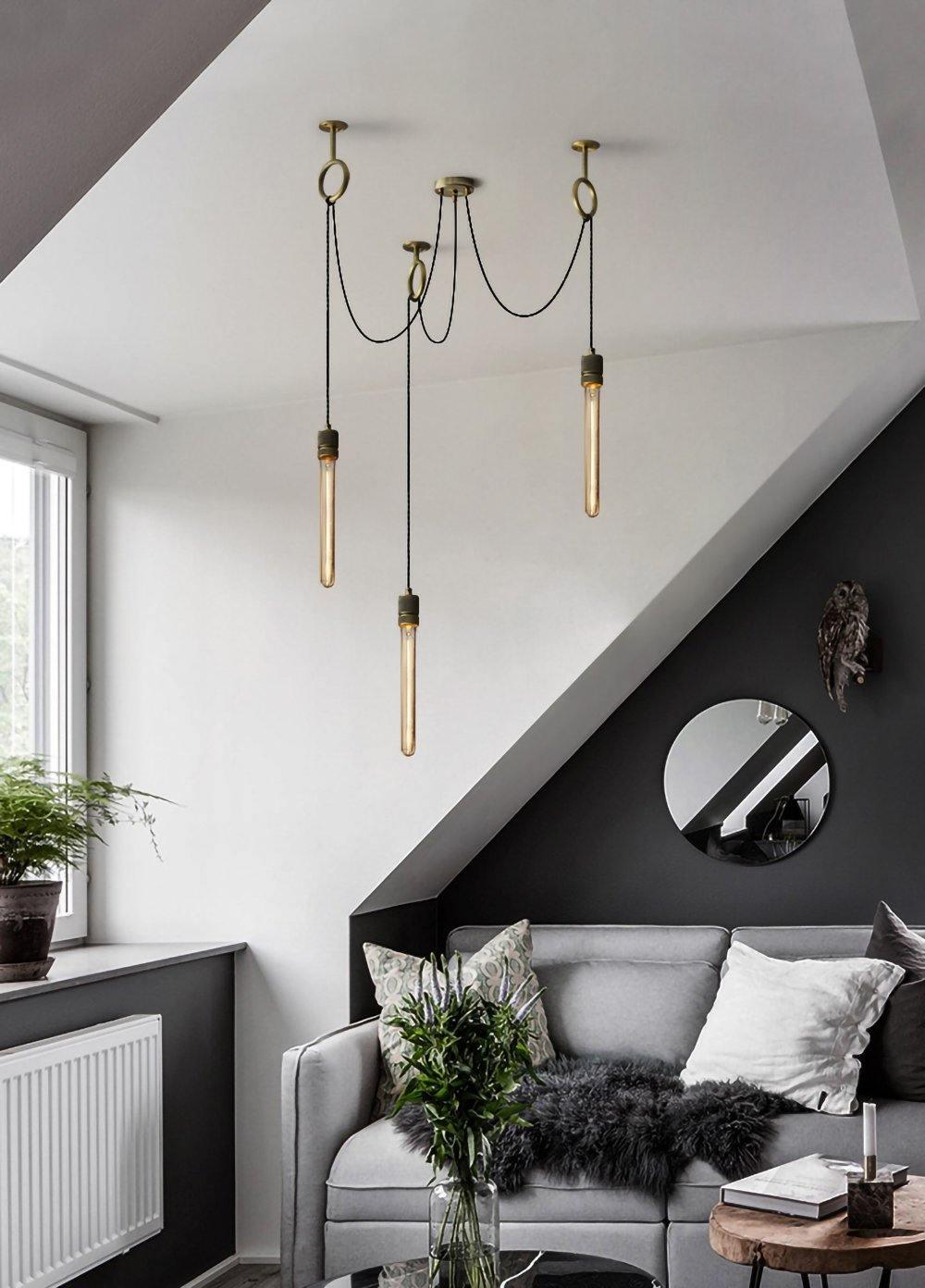 Industrial Spider Chandelier | Handcrafted Metal | Copper Finish | 3, 5, or 8 Heads