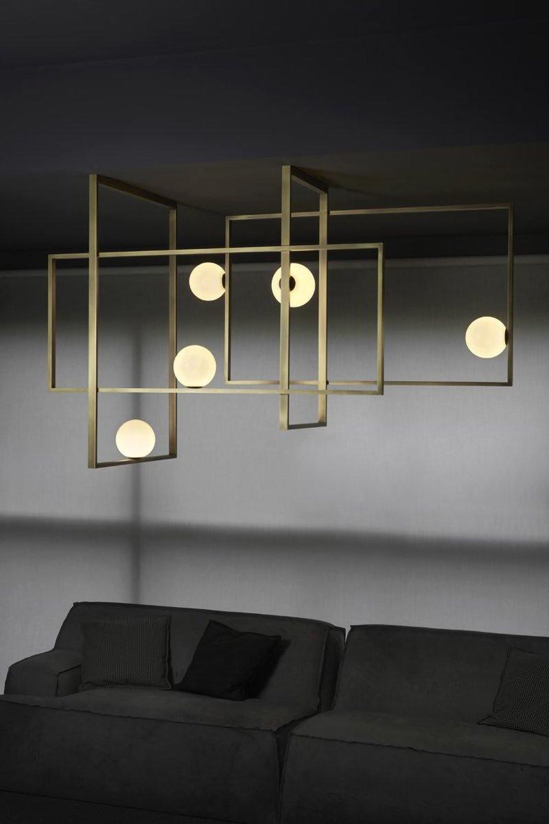 Mondrian Ceiling Light | Murano Glass | White
