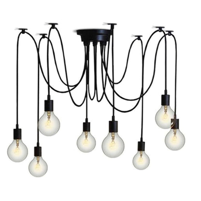 Spider Ceiling Chandelier | Metal | Adjustable Height, 5-15 Heads
