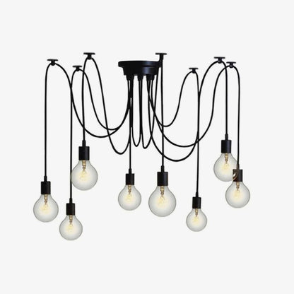 Spider Ceiling Chandelier | Metal | Adjustable Height, 5-15 Heads