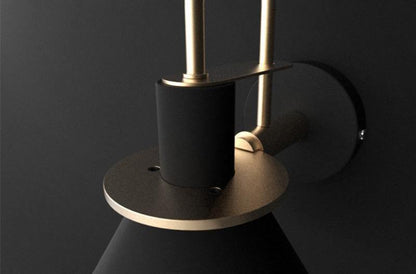 Nordic Metal Wall Sconce | Iron | Black, Pink, White, Green, Grey, Yellow