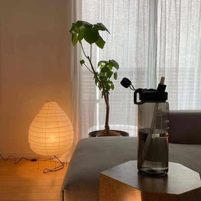 Rice Paper Lantern Table Lamp | Premium Rice Paper & Metal | 42cm Diameter