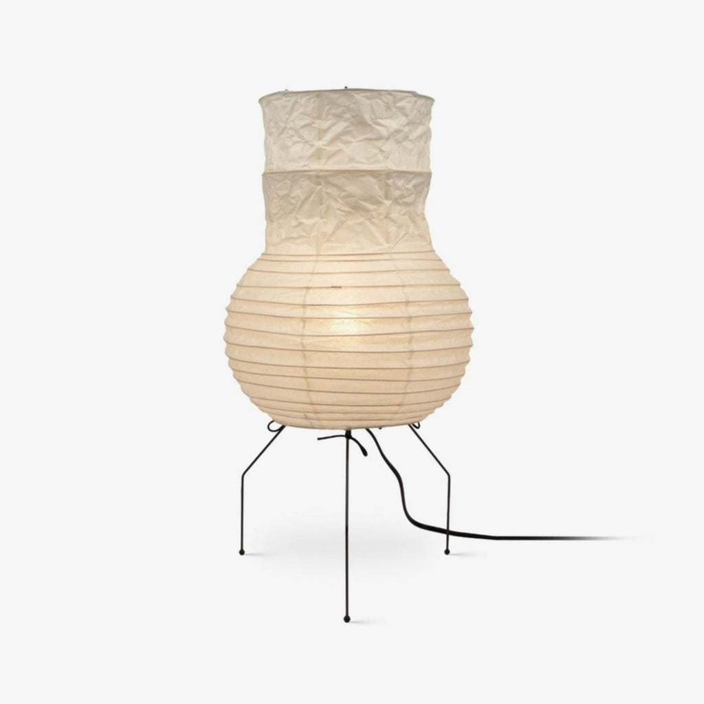 Rice Paper Lantern Table Lamp | White Shade | 48cm Diameter
