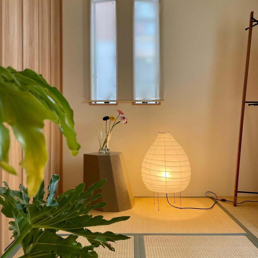 Rice Paper Lantern Table Lamp | Premium Rice Paper & Metal | 42cm Diameter