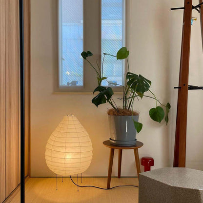 Rice Paper Lantern Table Lamp | Premium Rice Paper & Metal | 42cm Diameter
