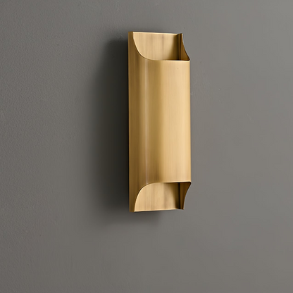 Brass Wall Lamp | Shiny Oil Varnish Finish | 25cm Diameter