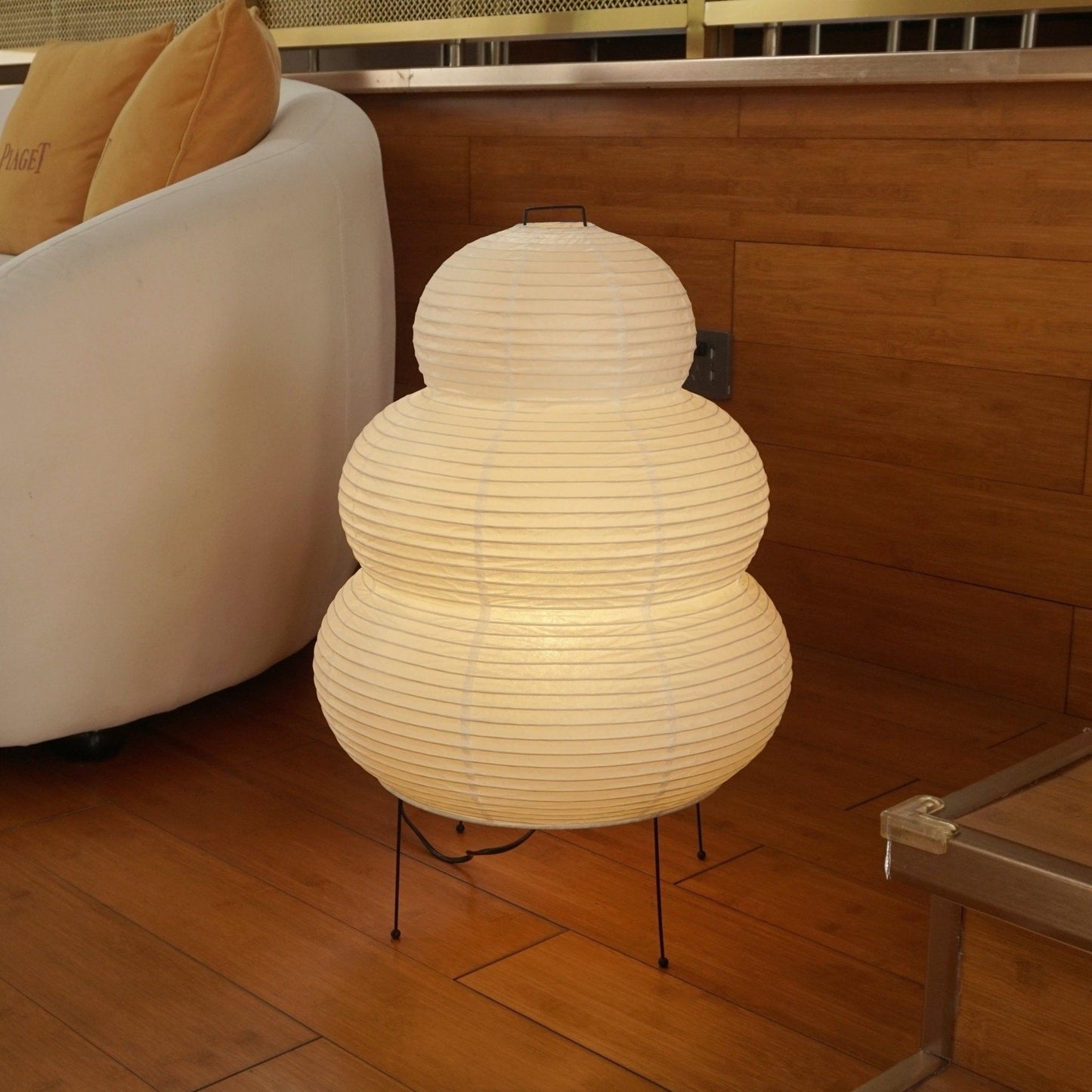 Akari Paper Table Lamp | Mulberry Rice Paper & Metal | 26cm, 30cm, 40cm Sizes