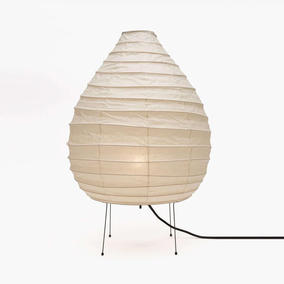 Rice Paper Lantern Table Lamp | Premium Rice Paper & Metal | 42cm Diameter