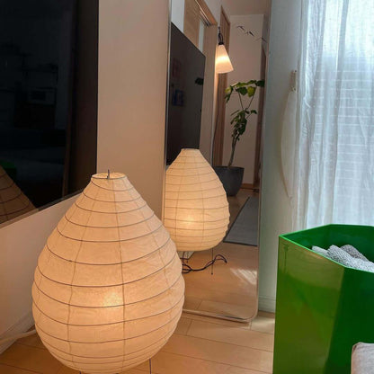 Rice Paper Lantern Table Lamp | Premium Rice Paper & Metal | 42cm Diameter