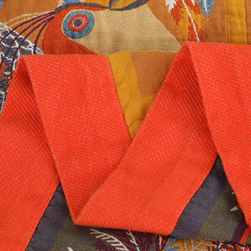 Toucan Bird Reversible Quilt | 100% Organic Cotton | Queen Size