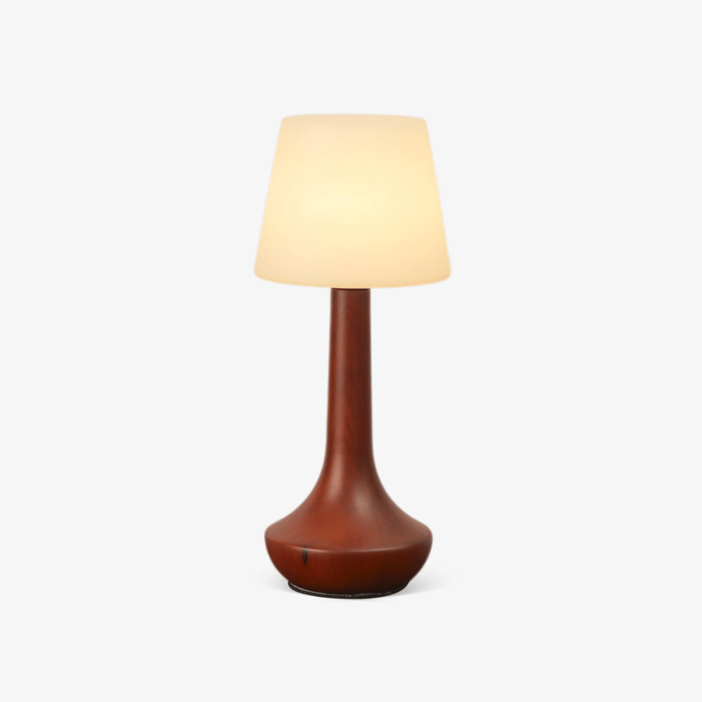 Lena Table Lamp | Wooden Base | Walnut Color