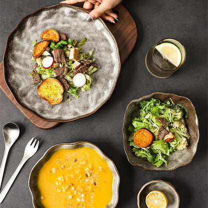 Oma Stoneware Dinnerware Set | Glossy Glaze | 4, 6, or 8 Person Options