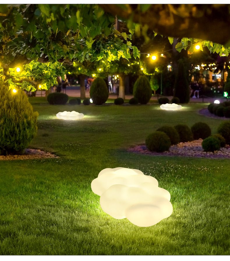 Cloud Outdoor Floor Light | Metal & PE | White